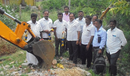 ಭದ್ರಾ ಕುಡಿಯುವ ನೀರಿನ ಲಿಂಕ್ ಪೈಪ್‌ಲೈನ್‌ಗೆ ಚಾಲನೆ